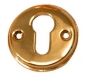 Preview: Schlossrosette Messing Artdeco mit Pz oder BB Lochung