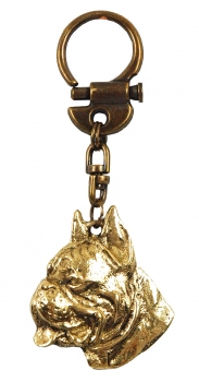 Boxer m. kopierten Ohren Schlüsselanhänger MH-102-28