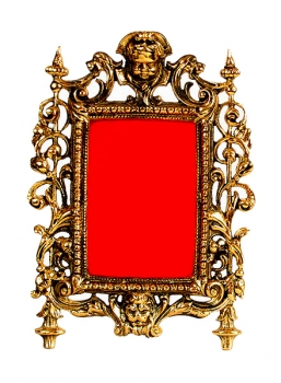 Barock Putte / Löwe Bilderrahmen / Spiegelrahmen P-21