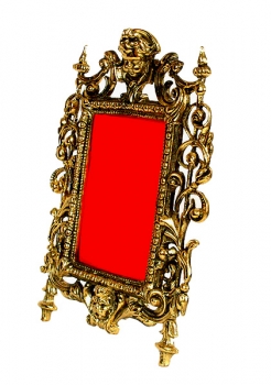 Barock Putte / Löwe Bilderrahmen / Spiegelrahmen P-21