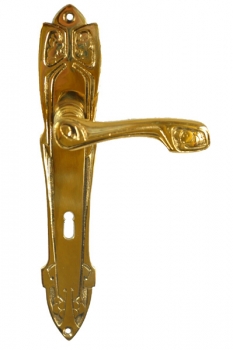 JUGENDSTIL/ART-DECO TÜRBESCHLAG TÜRGRIFF MESSING K-103