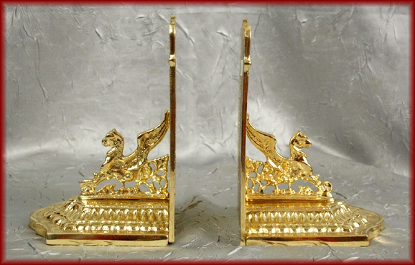 2 -er Set Jugendstil Buchstützen  P-241