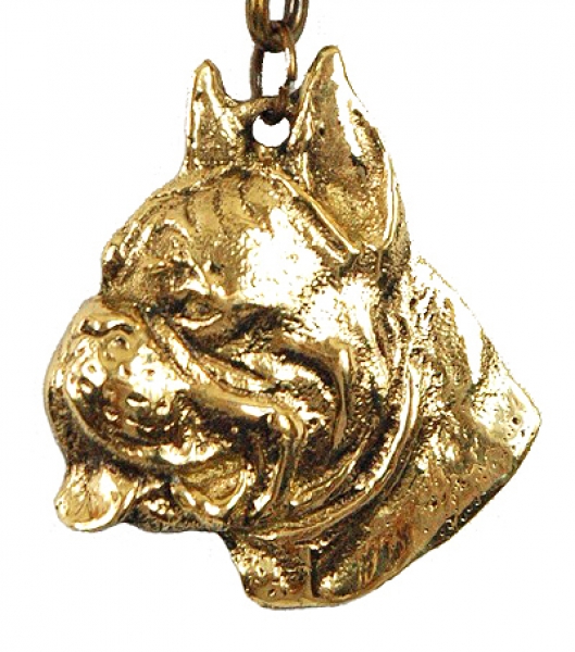Boxer m. kopierten Ohren Schlüsselanhänger MH-102-28