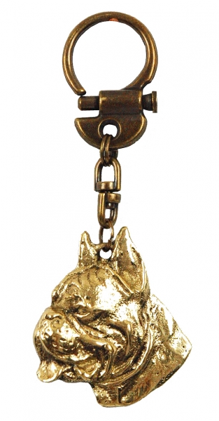 Boxer m. kopierten Ohren Schlüsselanhänger MH-102-28