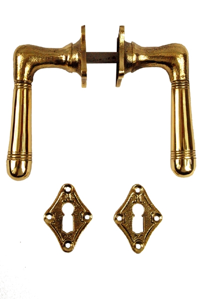 Türbeschlag schlichter Jugendstil Rosettengarnitur K-127