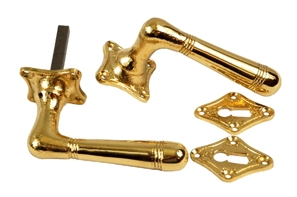 Türbeschlag  schlichter Jugendstil Rosettengarnitur K-127